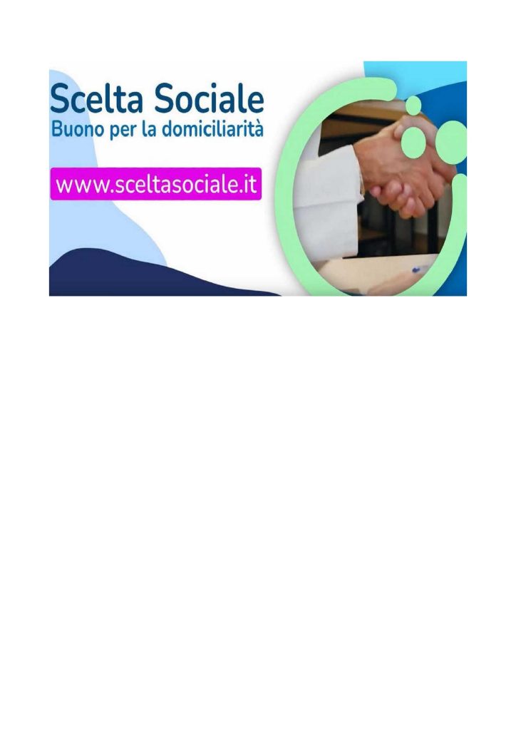 Scelta Sociale – Buono domiciliarità 2026/2027
